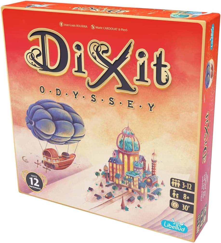 Libellud Dixit Odyssey Jogo de imaginação e criatividade vencedor de vários prémios, a partir de 8 anos, de 3 a 12 jogadores, 30 minutos por partida, espanhol