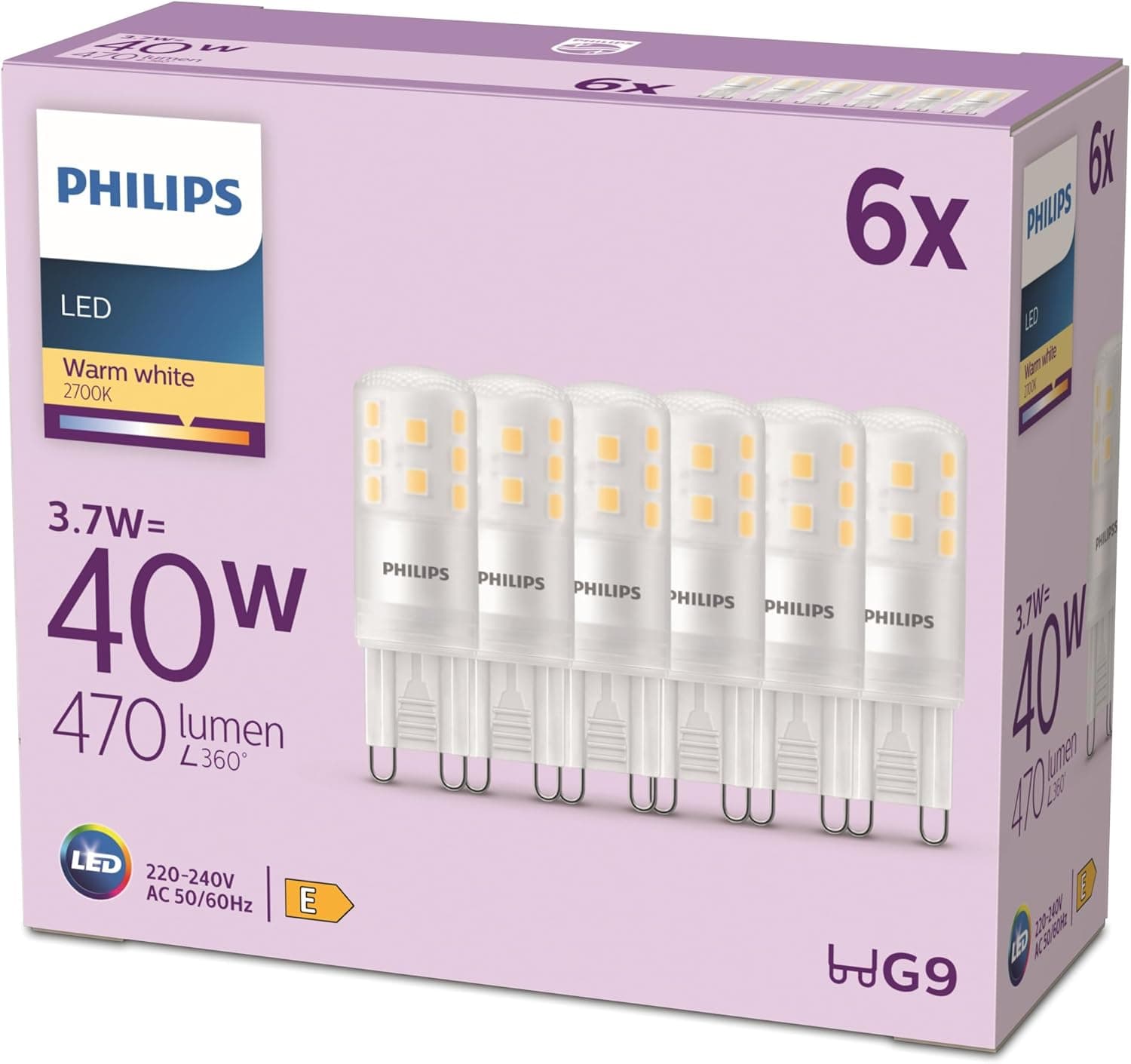 Philips LED 40W G9 WW ND 6CT/6 EC