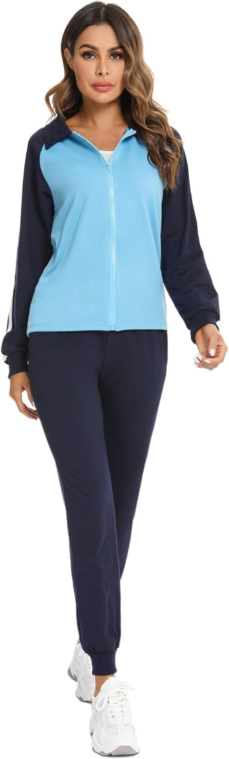 Gyabnw Conjunto de fato de treino para mulher, 2 peças