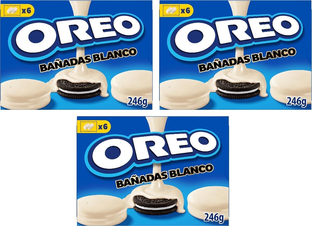 Oreo Cookies cobertos de chocolate branco 246 g x 3