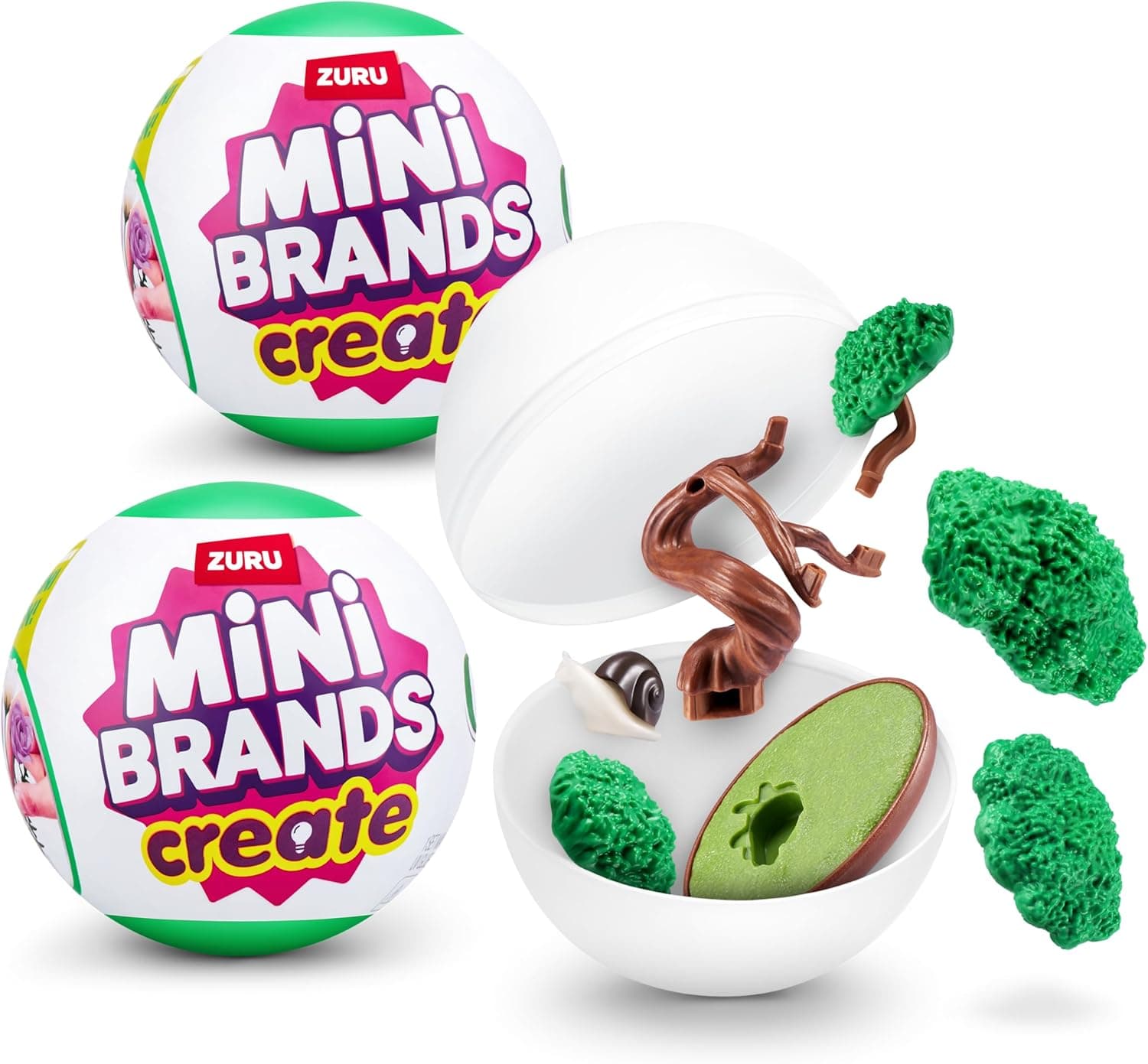 Mini Brands Cápsula ZURU, brinquedo surpresa com minis colecionáveis, embalagem cega, manual, (2 cápsulas)