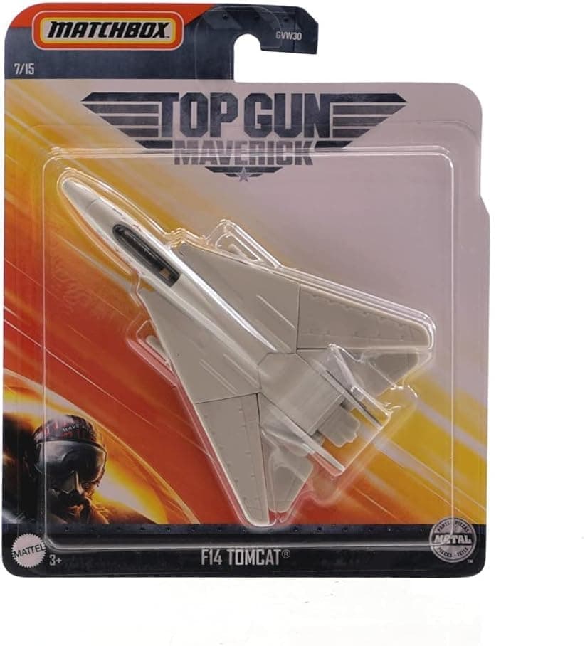 Cathys Candy Cart Diecast Sky Busters Plane TopGun F14 Tomcat, edição limitada e veículo de brinquedo colecionável. Escala 1:64.