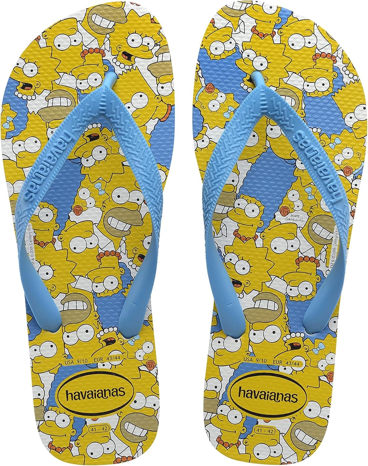 Havaianas Simpsons, sandálias unissexo para adultos