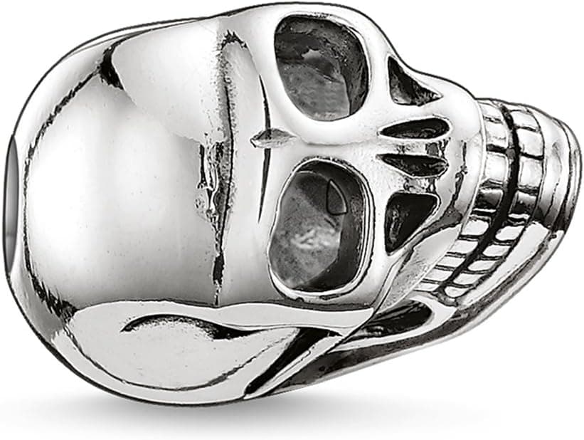 Thomas Sabo de mulher Bead Karma pequena caveira 925 prata – k0064 – 001 – 12, Prata esterlina, Sem pedra.