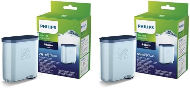 Philips Filtro de água anticalcário AquaClean para máquinas de café superautomáticas - Para café de qualidade e aroma intenso (CA6903/10) (pacote com 2)