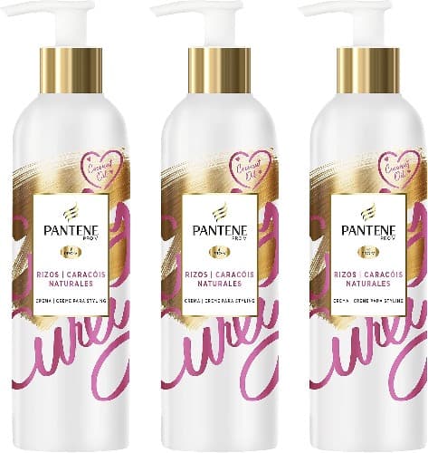 Pantene Pro-V Creme de pentear para caracóis com movimento nutritivo e protetor na frente do calor, com óleo de coco, 235 ml