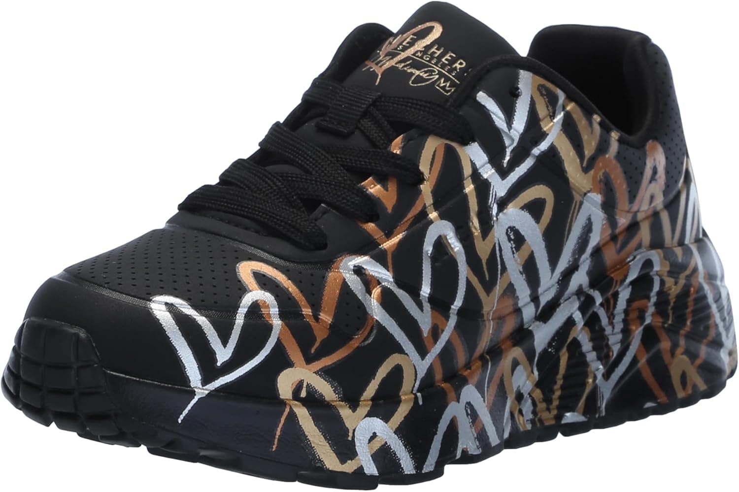 Skechers Uno Lite Metallic Love Sapatilhas para meninas