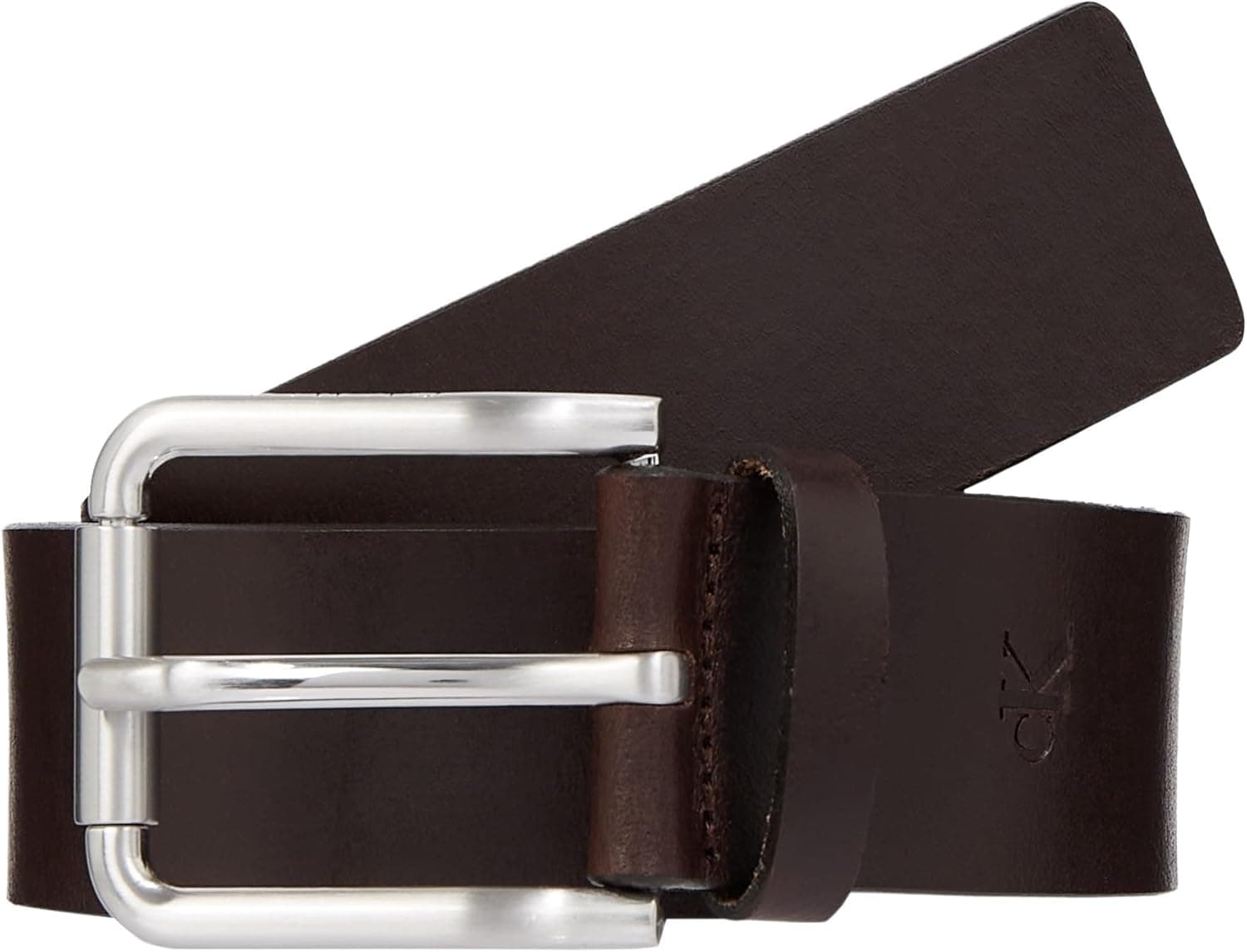 Calvin Klein | Cinto fixo de pele para homem