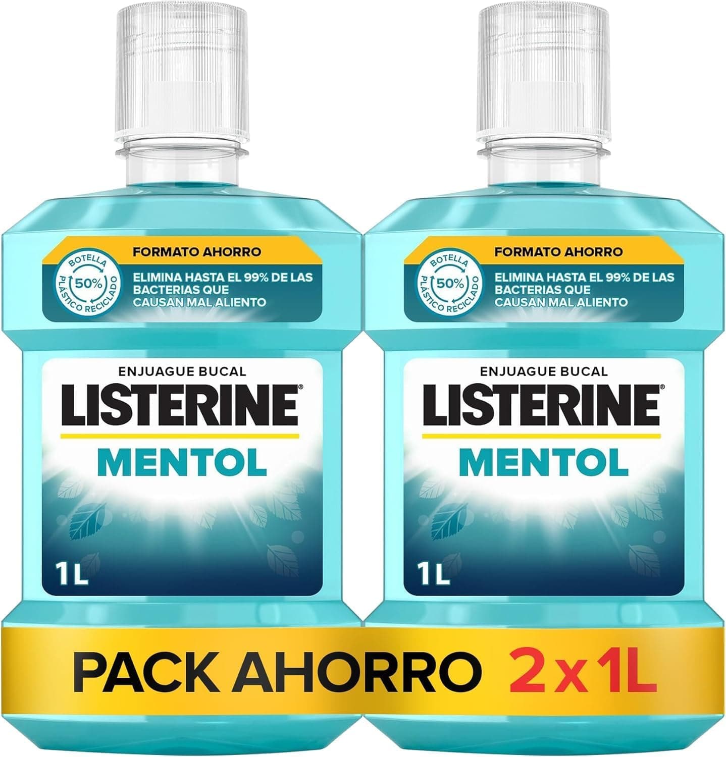 Listerine Elixir bucal, 1L x 2