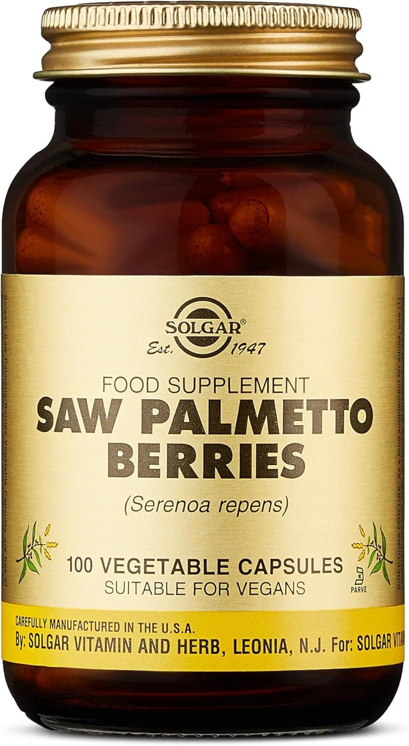 Solgar - Extrato de fruta sabal (Serenoa repens) - 100 cápsulas vegetais