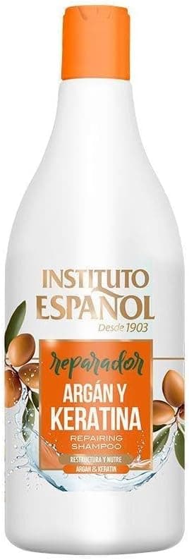 Instituto Español Shampoo de argão e queratina para reestruturação e fortalecimento, 750 ml