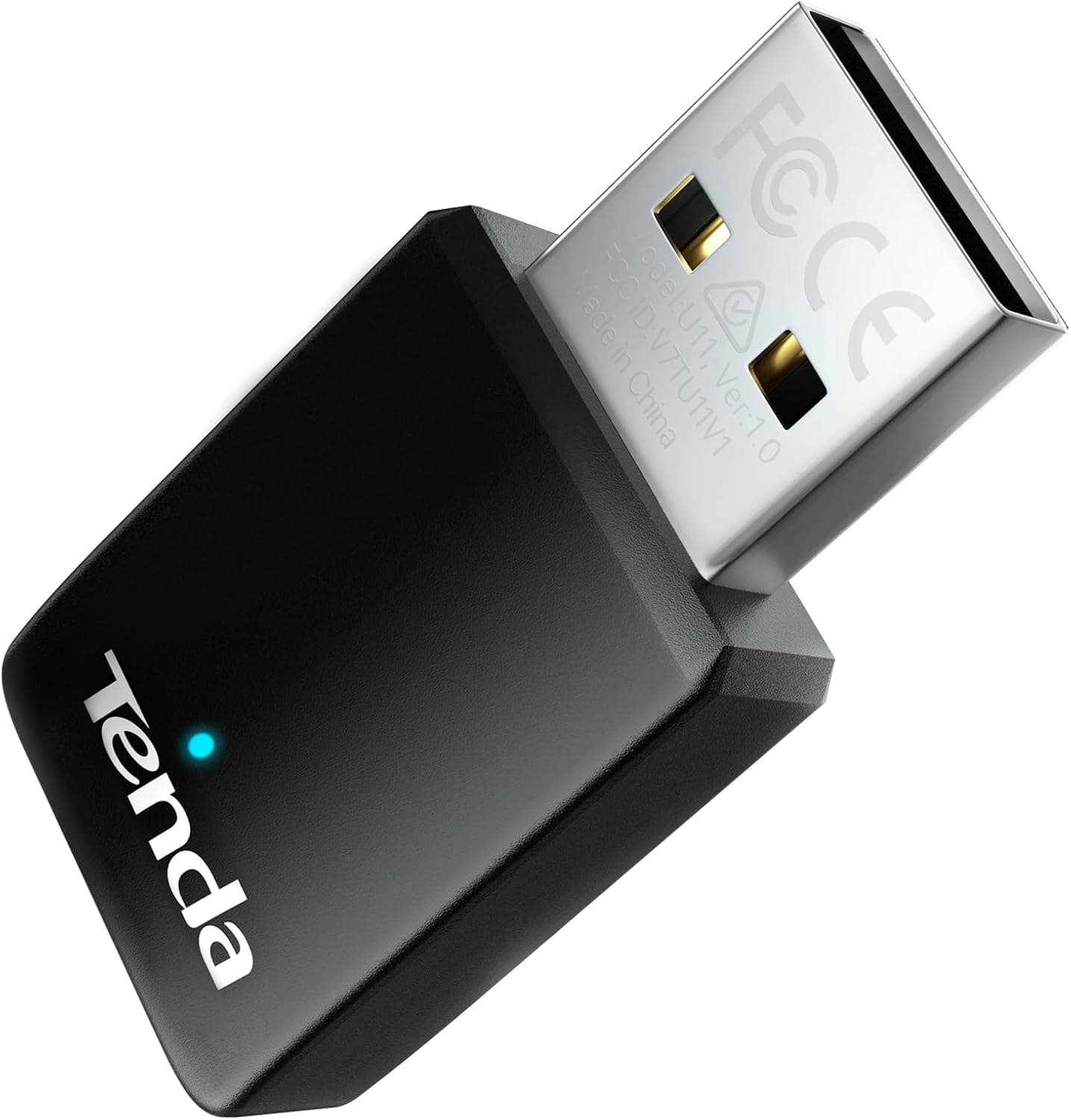 Tenda AX900 Adaptador USB WiFi para PC, banda dupla 5G/2.4G, USB2.0, modo Ap, MU-MIMO, WPA2, Windows 7/10/11, Linux (3.10-6.14), U11