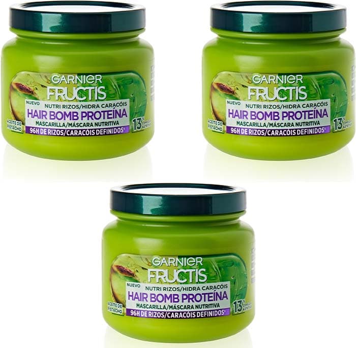 GARNIER Fructis máscara hidratada, 320 ml x 3