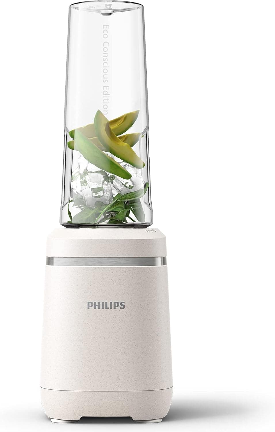 Philips Eco Conscious Edition Liquidificadora, 0,6 L, plásticos de origem biológica, tecnologia ProBlend, aplicação de receitas HomeID, HR2500/00