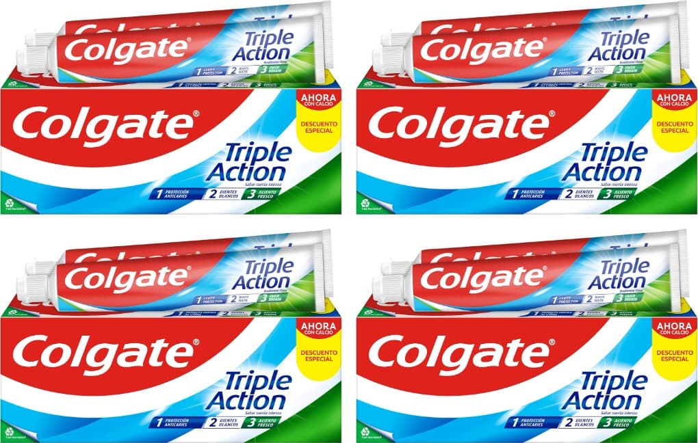 Colgate Tripla ação pasta de dentes, 75 ml x 8