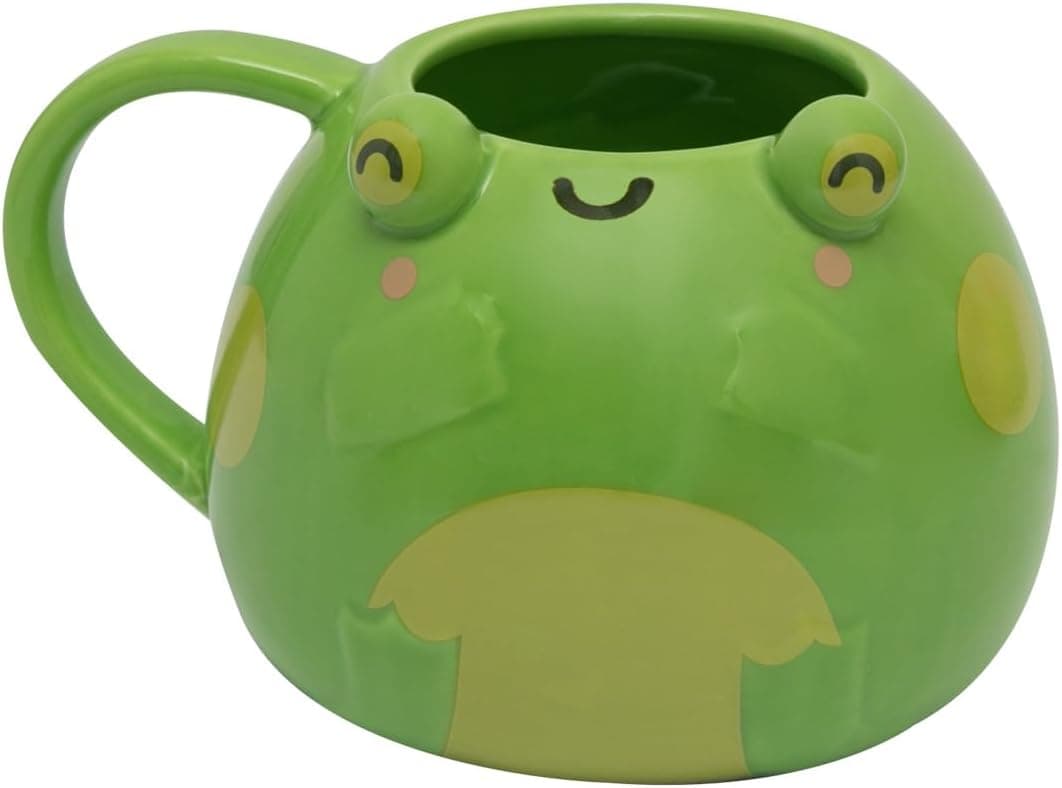 Mr. Wonderful Taza 3D Frog | Caneca em cerâmica com formato de rã 12 x 9 cm