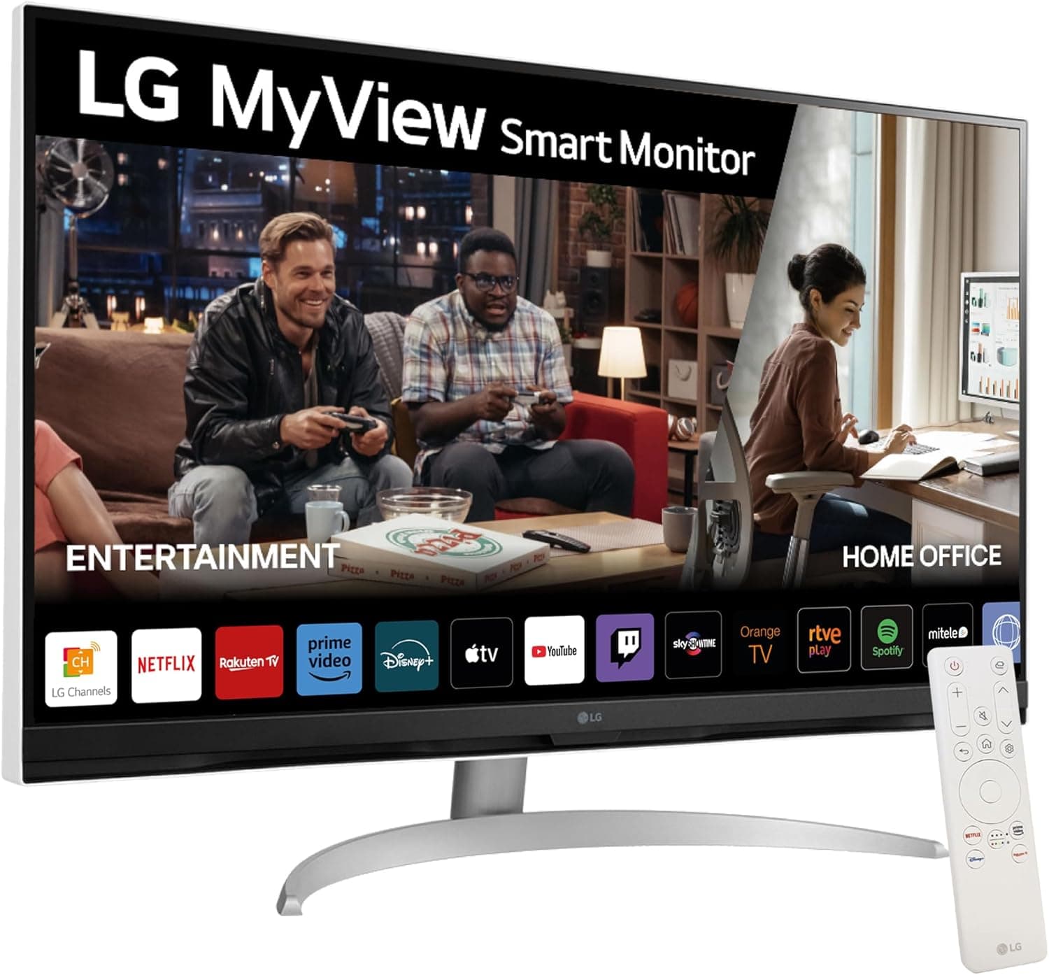 LG 32SQ700S-W My View Smart Monitor, 32", (3840x2160) (UHD), 16:9, USB-C, WebOs22, classificação G, 62Hz, 5 ms