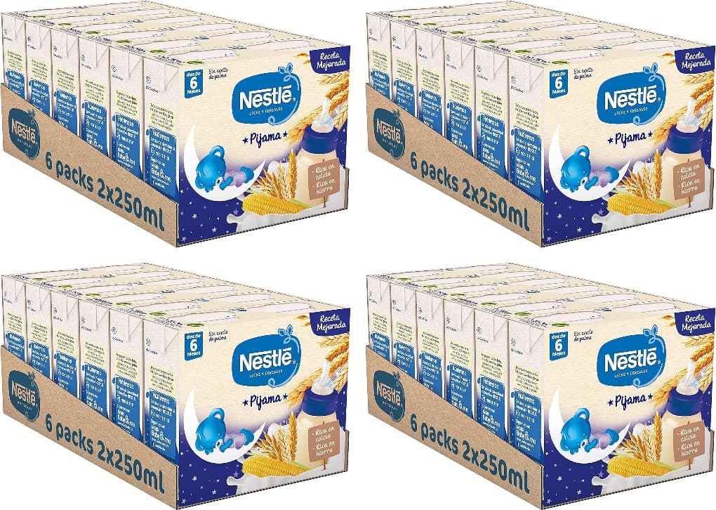 Nestlé Cerelac Pijama Leite e Cereais 250g, 12 x 2