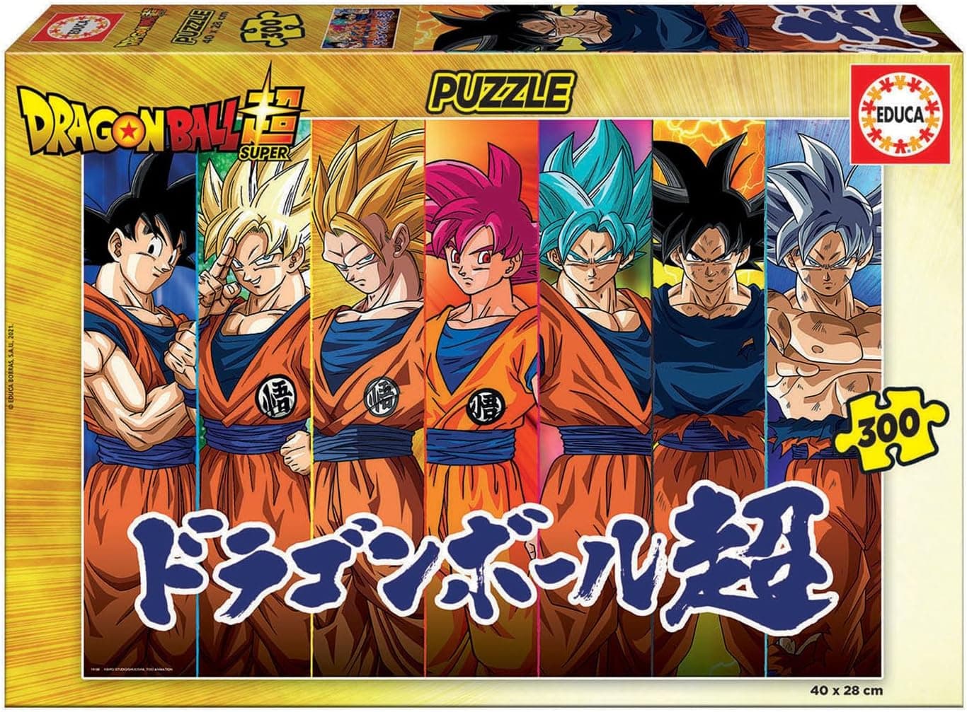 Educa - Dragon Ball Super. Puzzle de 300 peças do Goku. 8 Anos (19188)