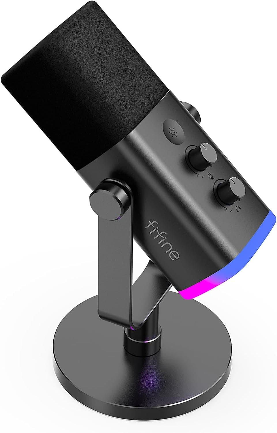 FIFINE USB XLR Gaming Microfone per PC PS4 PS5, microfone dinâmico de streaming podcast, para estúdio gravação de podcasting