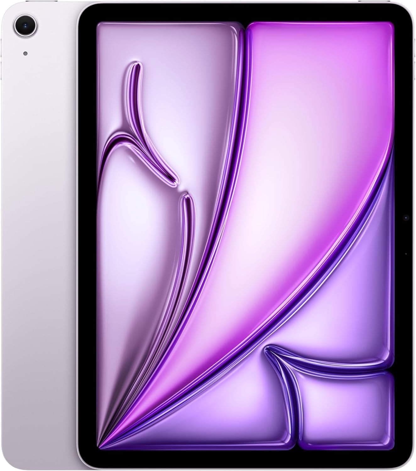 Apple iPad Air de 11 polegadas (M2): Ecrã líquido com ecrã Retina, 128 GB, câmara frontal de 12 Mpx horizontal e câmara traseira de 12 Mpx, Wi-Fi 6E, Touch ID, autonomia do sol a sol - roxo