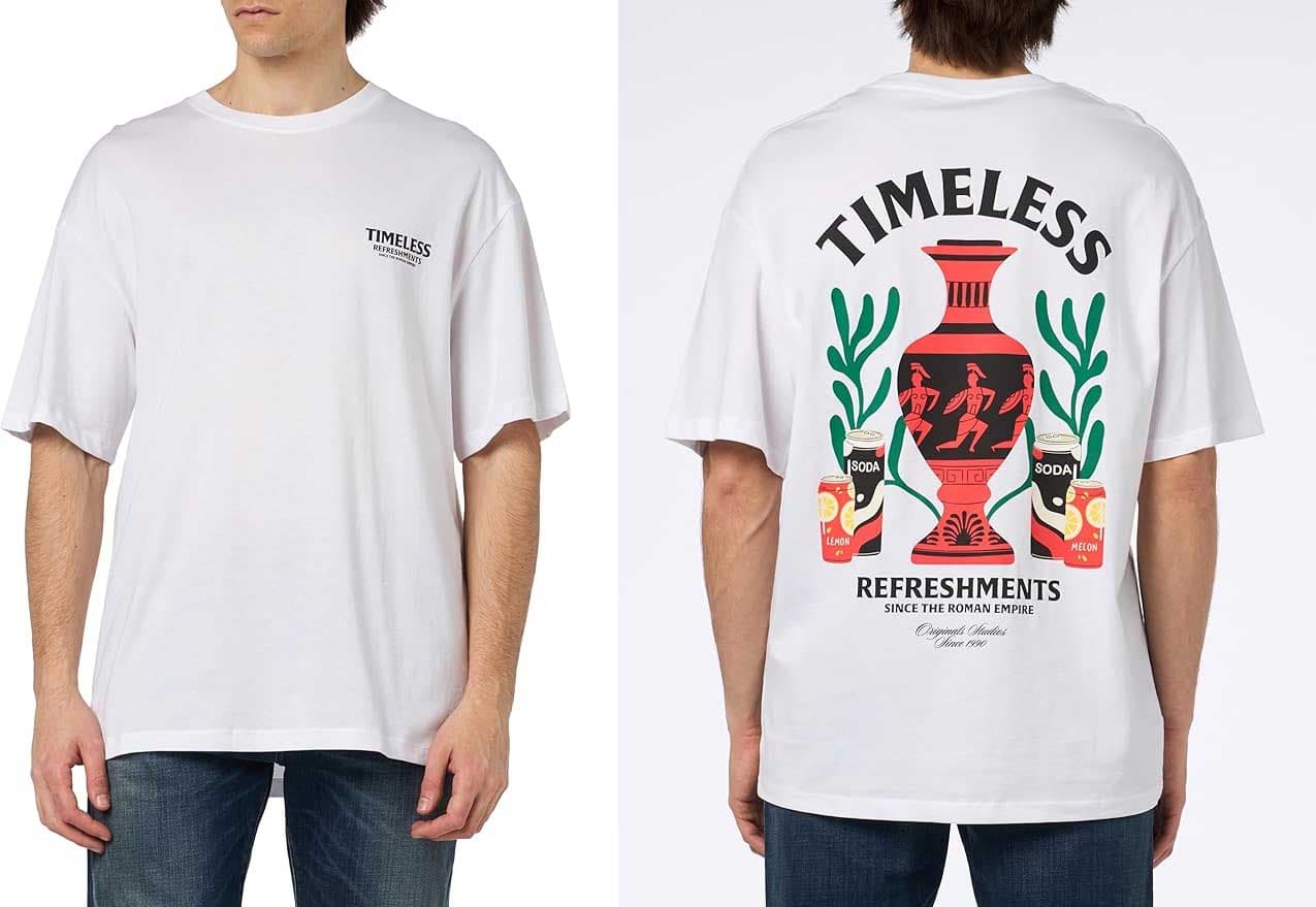 JACK & JONES Jorancient tee SS Crew Neck TG t-shirt homem