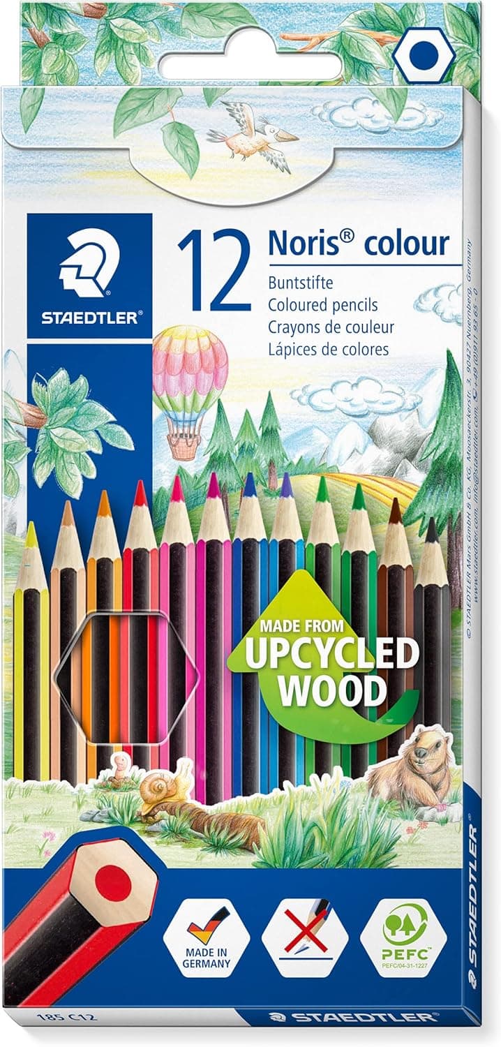 STAEDTLER 185 C12 Lápis, 12 unidades (embalagem de 1), multicolorido