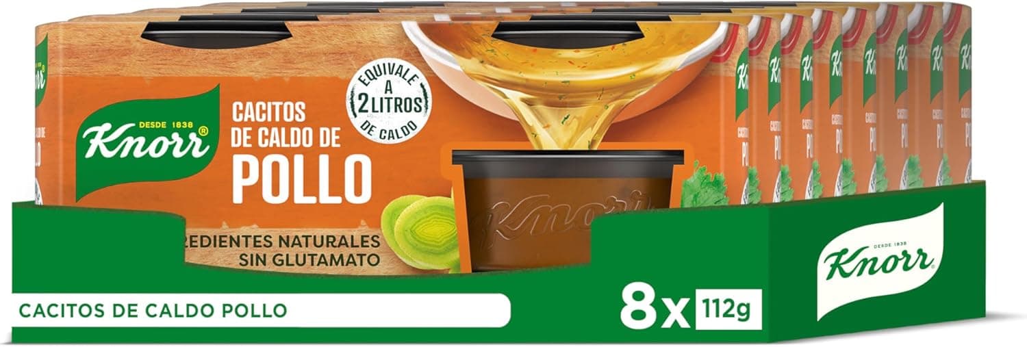 Knorr | Caldo de galinha em cubos, 8 packs de 4 unidades