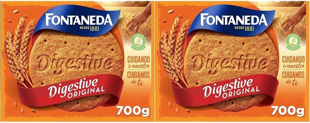 Fontaneda Digestive Original Biscoitos 700 g (pacote de 2)