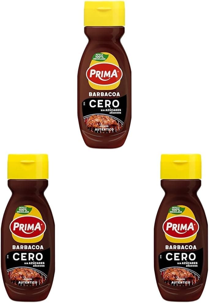 Prima molho churrasco zero sem adição de açúcares. 265 g (pacote de 3)