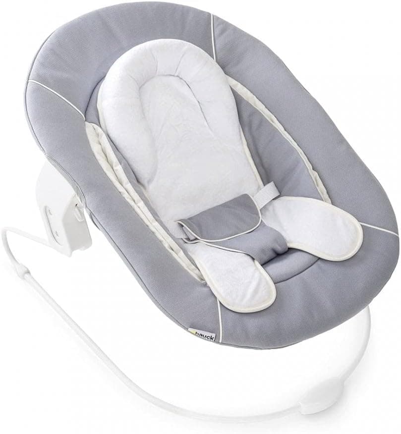 hauck Alpha 2 em 1 Rede para bebés, compatível com cadeiras hauck Alpha Plus e Beta Plus, rede para bebés desde o nascimento até 9 kg, com redutor de assento, função de equilíbrio, cinzento
