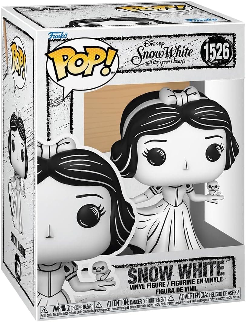 Funko Pop! Disney: Sketched - Snow White - Branca de Neve - Figura de Vinil Colecionável - Ideia de presente - Mercadoria Oficial - Brinquedos para crianças e adultos - Fãs de Filmes