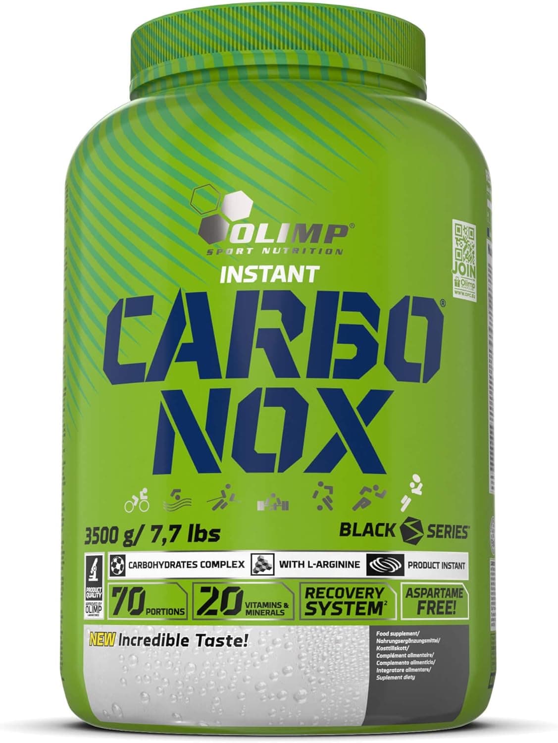 Olimp Sport Nutrition Carbonox Carboidratos, sabor de morango, 3500 g