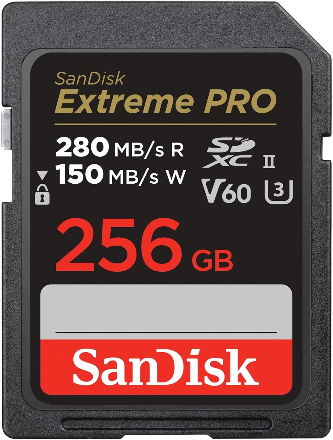 SanDisk 256 GB Extreme PRO cartão de memória SDXC, com até 280 MB/s, UHS-II, C10, U3, V60