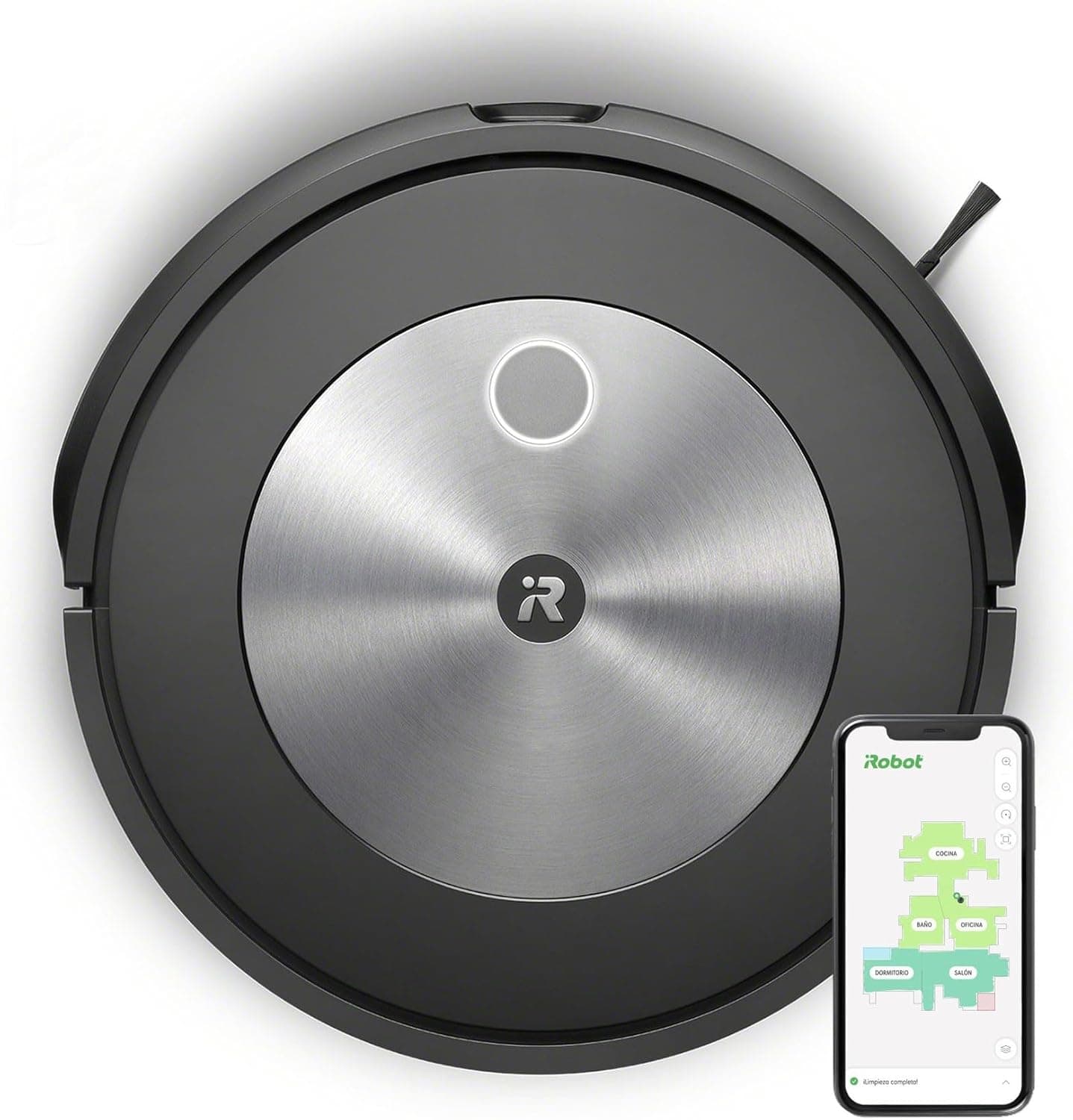 iRobot Robot aspirador com conexão Wi-Fi Roomba® j7 com duas escovas de borracha multisuperfície - ideal para animais de estimação - Aprenda, mapeia e adapta-se à sua casa