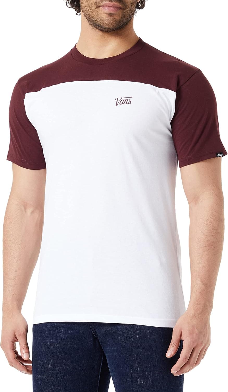Vans Script Crew Block SS T-shirt para homem