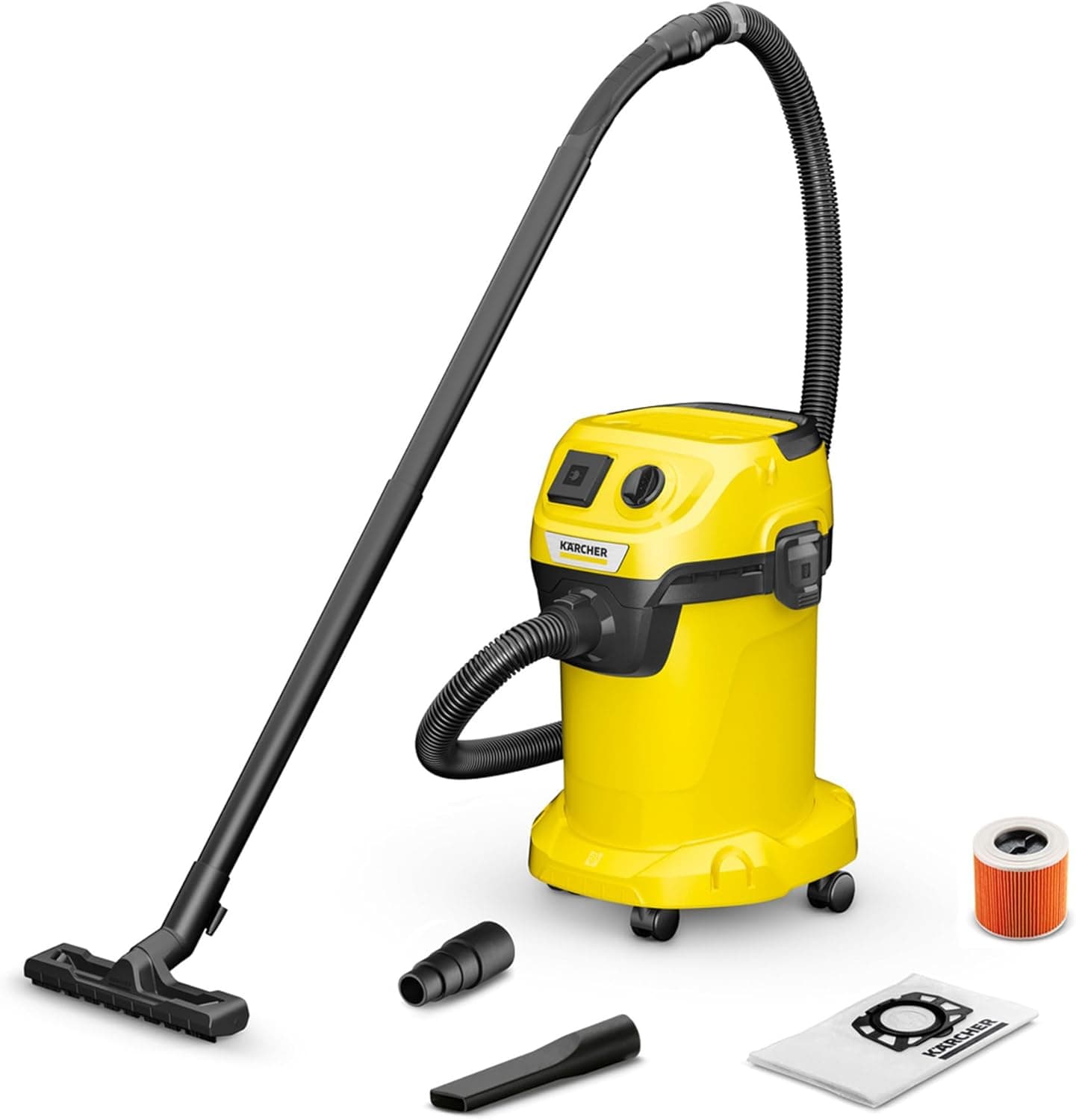 Kärcher WD 3 Aspirador a seco e húmido, amarelo