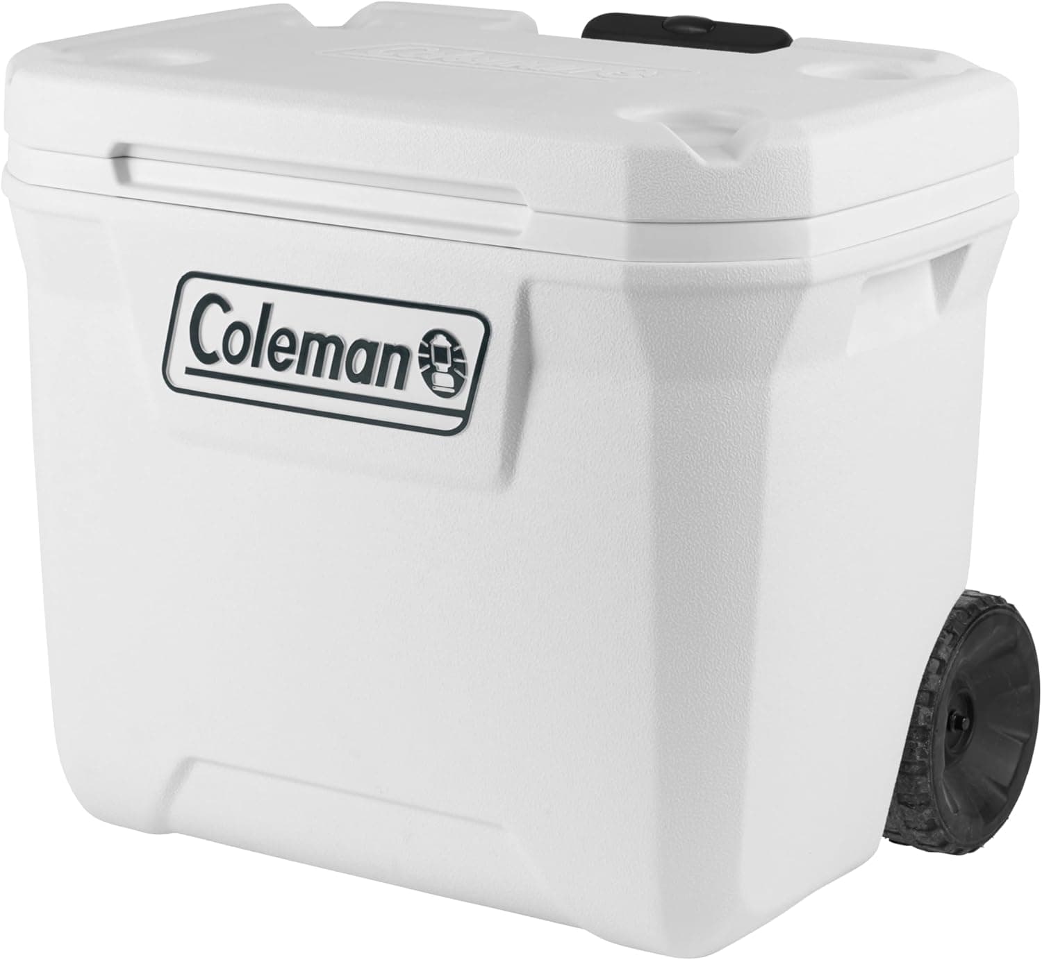 Coleman Geladeira com rodas Marine Xtreme 50QT | 47L caixa de gelo de alto desempenho, isolamento completo de espuma de PU | mantém fresco por 4 dias, térmica portátil com proteção UV