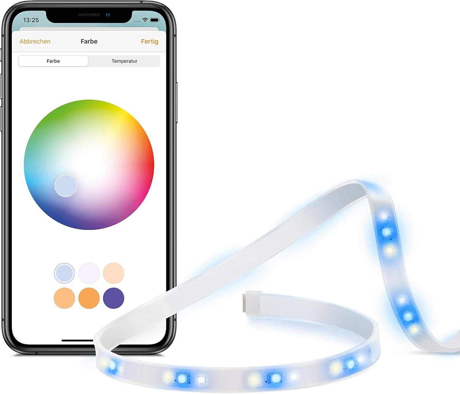 EVE Light Strip - Faixa de luz LED inteligente, luz branca de espectro total e a cores, 1800 lúmenes, sem necessidade de central, iluminação adaptável, HomeKit