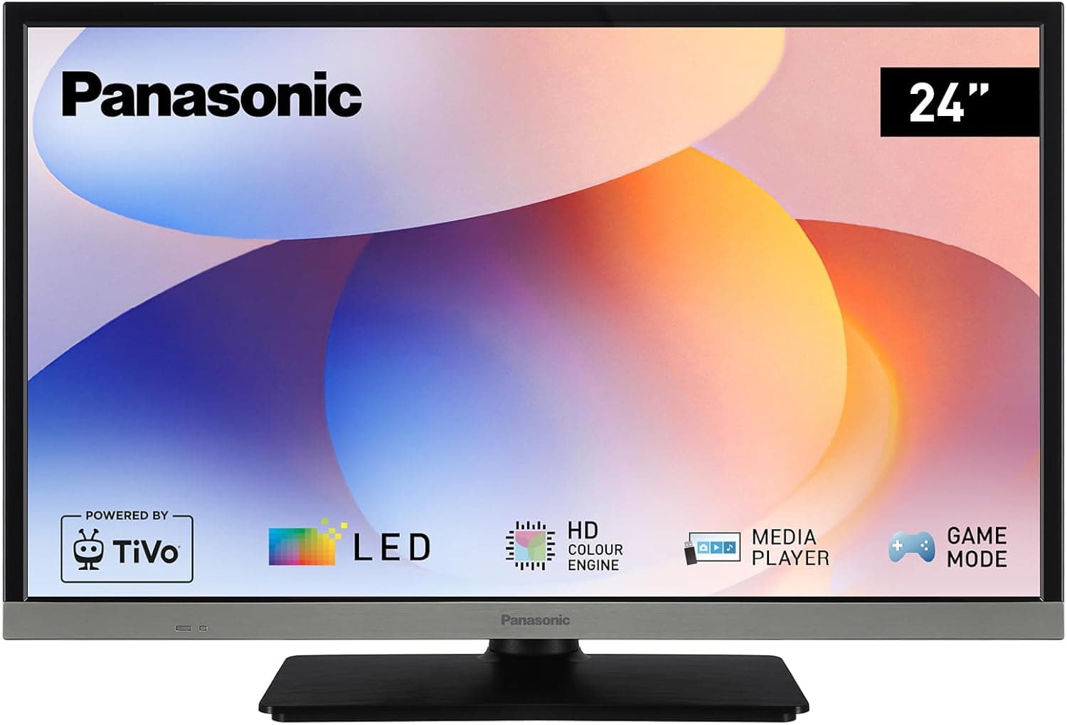 Panasonic TB-24S40AEZ, S40 24 polegadas HD LED Smart TV, 2024, TiVo, controlo de voz Google e Alexa, modo de jogo, reprodutor multimédia HDR, HDMI, WLAN, experiência visual excecional