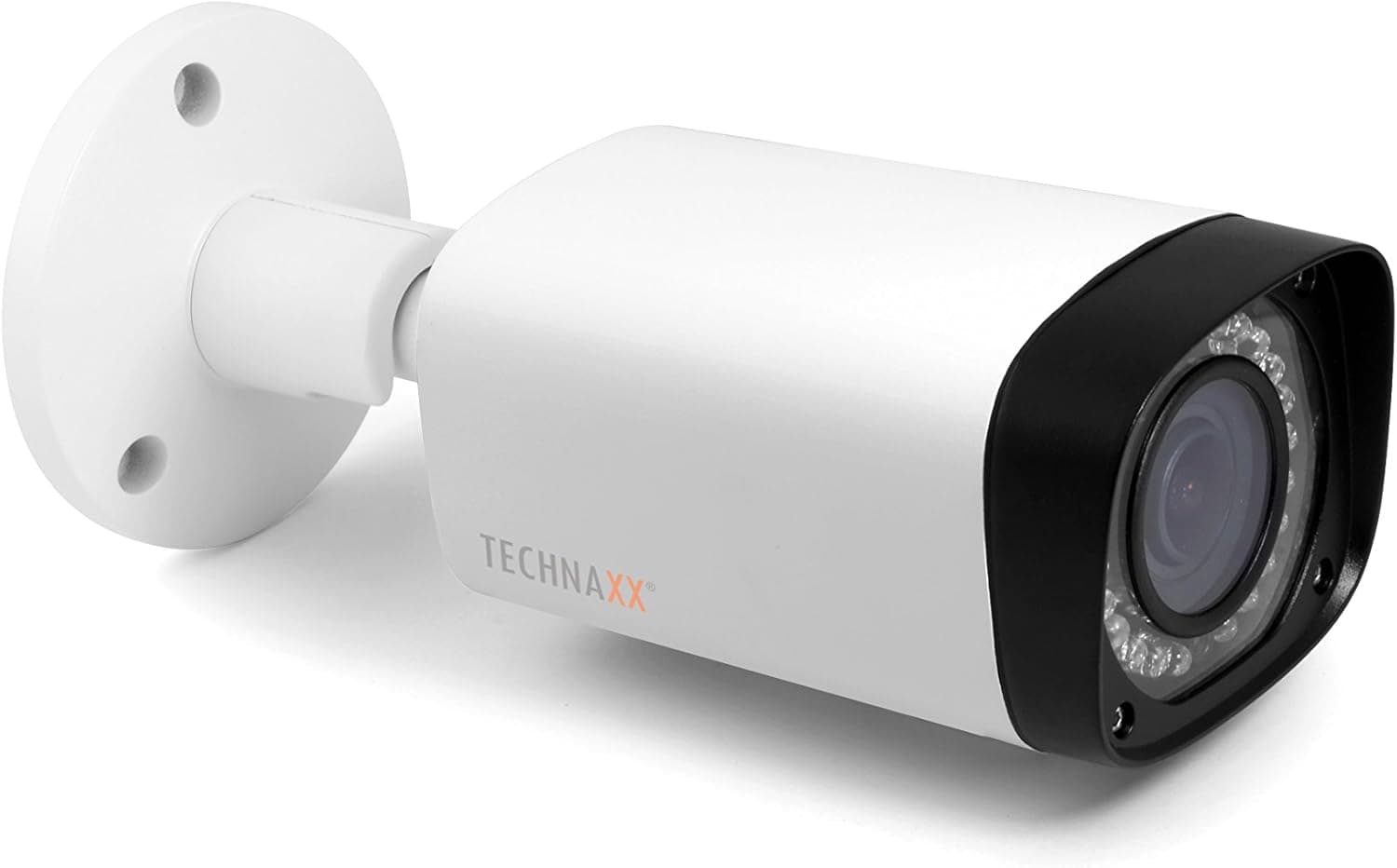 Technaxx Câmara bala adicional kit de segurança Pro FullHD 1080p TX-50 e TX-51 para uso interno e externo - monitor em tempo real, deteção de movimento, visão noturna, impermeável