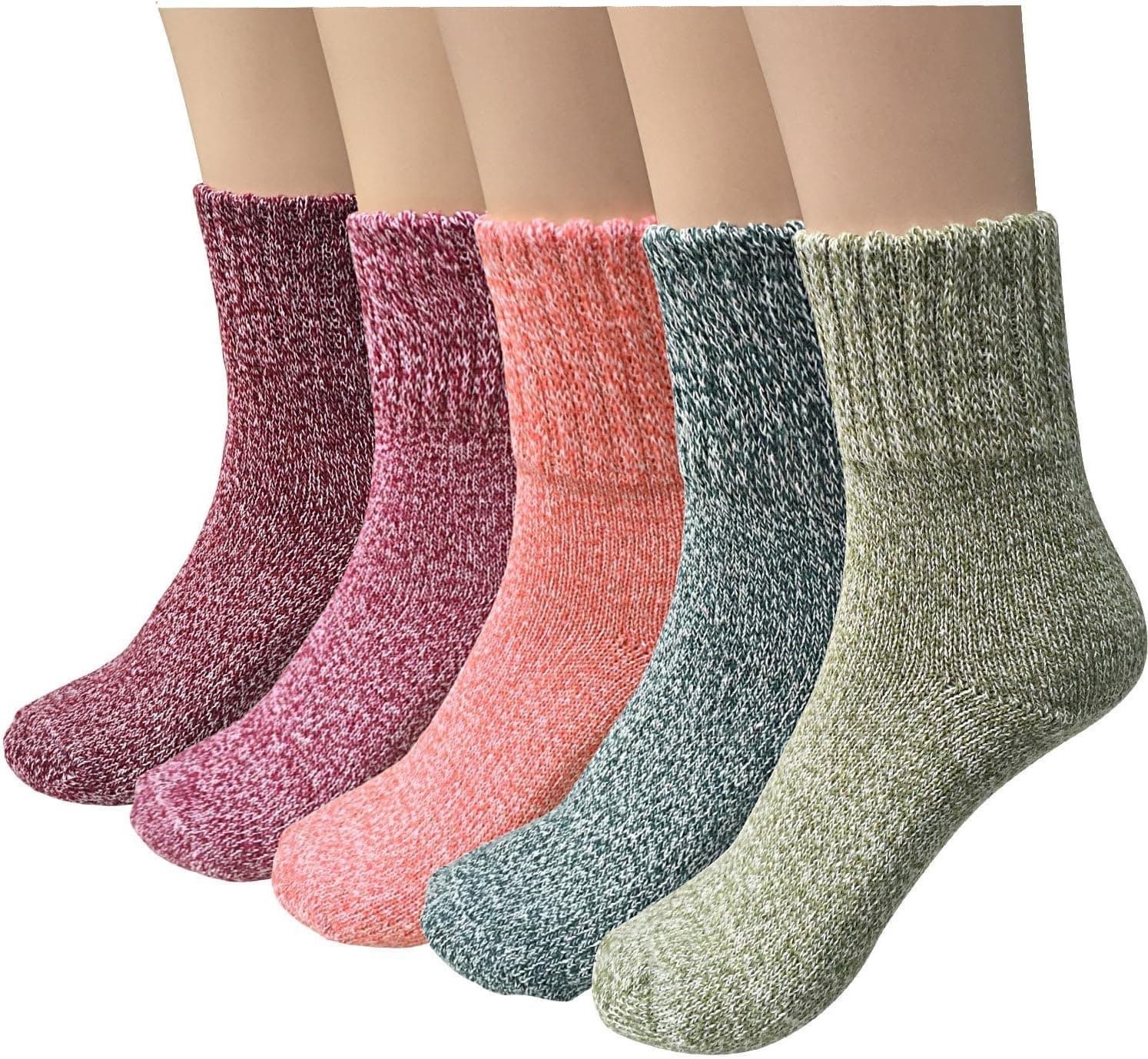 Finery Chalier 5 Pares de Meias Térmicas para Mulheres