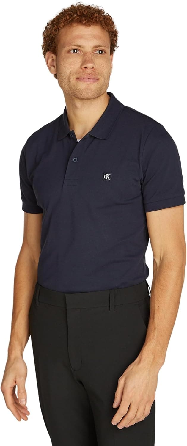Calvin Klein Jeans Camisa polo de manga curta para homem Slim fit