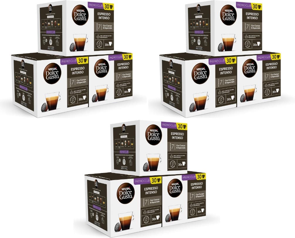 NESCAFÉ Dolce Gusto Espresso Intenso - Cápsulas de café, Intensidade 7, 9 embalagens de 30 cápsulas = 270 cápsulas