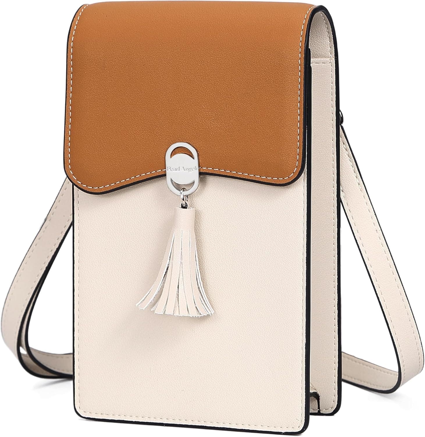 Pearl Angeli Bolsa de telemóvel para mulher com bloqueio RFID