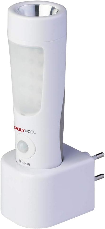 POLYPOOL PP3301 Candeeiro de luz noturna LED sem fios lâmpada 14 + 6 LED recarregável para indução luz LED marcador de passo com sensor presença candeeiro de emergência portátil para Black Out