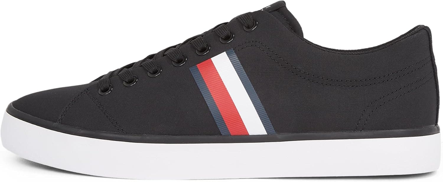 Tommy Hilfiger TH Hi Vulc Low Core Stripes Mesh | Sapatilhas casuais em malha para homem