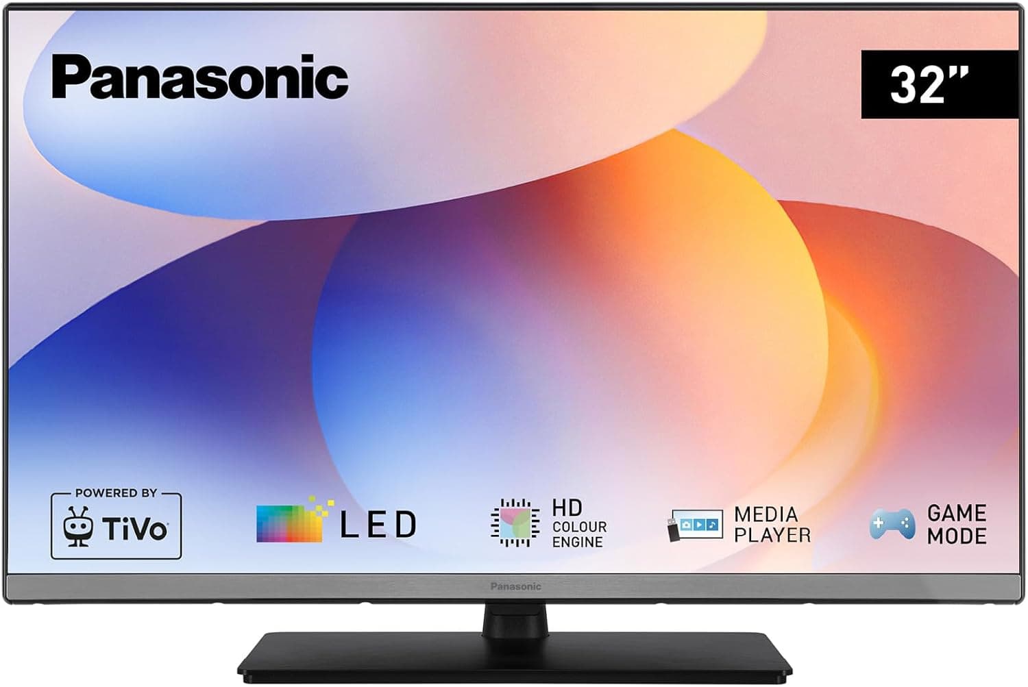 Panasonic TB-32S40AEZ, Série S40 de 32 polegadas HD LED Smart TV, 2024, TiVo, controlo de voz Google e Alexa, modo de jogo, reprodutor multimédia HDR, HDMI, WLAN, experiência visual excecional 