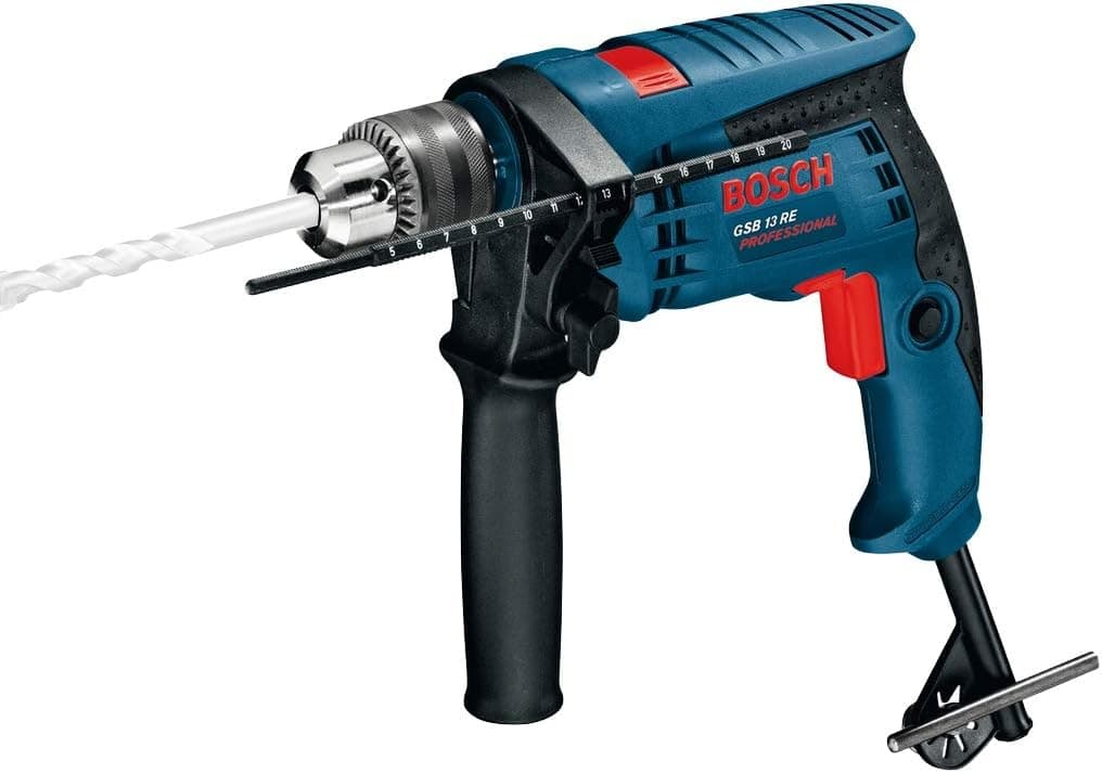 Bosch Professional GSB 13 RE - Berbequim de impacto (600 W, 0 – 2800 rpm, perfuração máxima de betão Ø 13 mm, em caixa)
