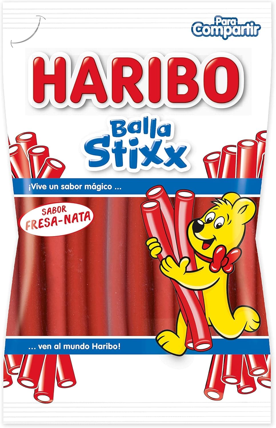 HARIBO Balla Stixx | Gomas de morango em palitos, 175 g